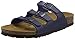 Birkenstock Women's Florida Soft Footbed Birko-Flor  Blue Sandals - 39 M EU