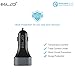 Elzo Car Charger USB Quick Charge 3.0 42W Fast Charge 3 Ports (1 Quick Charge 3.0 Port + 2 Smart Ports) with a 3.3ft Rapid Charge Micro USB Cable for Samsung Galaxy/Note,LG, Nexus, Leaden