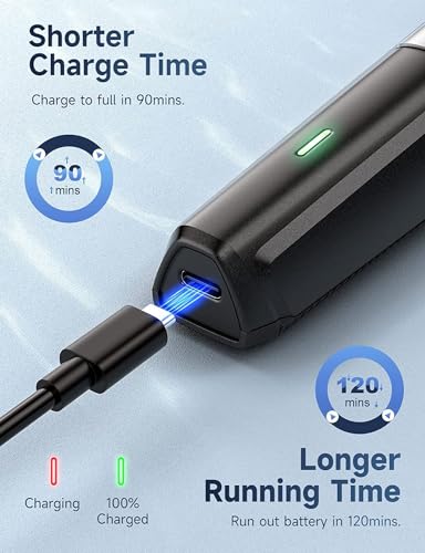 Beard Trimmer Men's Hair Trimmer, All-in-1 Beard Trimmer, Nose Hair Trimmer, Wireless, USB Rechargeable & Waterproof Razor, Electric with 7 Attachment Combs, Ultra Sharp Blade
