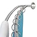 Zenna Home NeverRust Rustproof Aluminum Double Curved Shower Rod, 45 to 72-Inch, Chrome primary