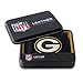 Rico Industries NFL Embroidered Leather Billfold Wallet, Green Bay Packers , 3.25 x 4.25-inches