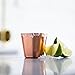 Chef's Star 2 Oz Pure Copper Shot Glasses, Rustic and Minimalist Copper Cups, Pack of 2