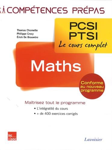 Maths, 1ère année PCSI-PTSI