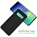 MoKo Compatible with Samsung Galaxy S10 Plus Case, Shockproof Slim Fit Liquid Silicone Gel Rubber Protective Case Soft Touch Back Cover Fit with Samsung Galaxy S10+ 6.4 Inch 2019 - Black