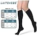 Compression Socks,(3 pairs) Compression Sock for Women & Men - Best For Running, Athletic Sports, Crossfit, Flight Travel - Suits Nurses, Maternity Pregnancy, Shin Splints - Below Knee High, Nude, S/M