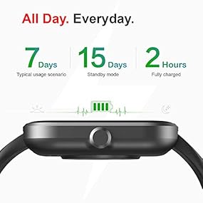 Smart Watch, Virmee VT3 Fitness Tracker with Heart Rate Monitor Blood