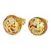 Glass Of Venice Murano Glass Button Stud Earrings - Multicolor Confetti
