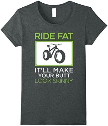 Womens Ride Fatbike t-shirt XL Dark Heather