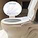 Hibbent Round Bidet Toilet Seat with Slow Close, Non-Electric Bidet Attachment for Toilet Seat with Dual Nozzle, Bidet Sprayer with Adjustable Self-Cleaning Nozzles, Brass T Adapter