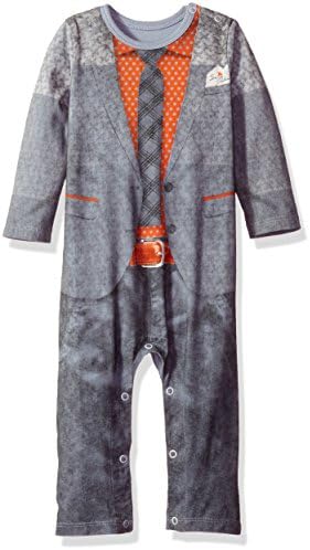 SIERRA JULIAN Baby Boys' NUCO Long Sleeve Romper, 21 Grey, 6M