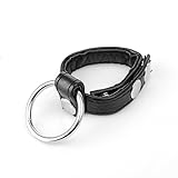 C Rings, Hezong 2 Snap 3 Speed Adjustable Cockrings, Soft PU Leather Penis Strap with O-Rings Adult Sex Toy for Men
