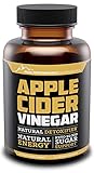 Apple Cider Vinegar Capsules, All Natural Vegan Dietary Supplement for Bloating Relief and Weight Loss. Detox and Cleanse, Hunger and Appetite Suppressant, Improve Digestion. 60 ACV Pills