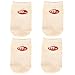 Mocsocs 4-pack Toe Topper Breathable No-Show LIGHT Mocha colored Half Socks (One Size)