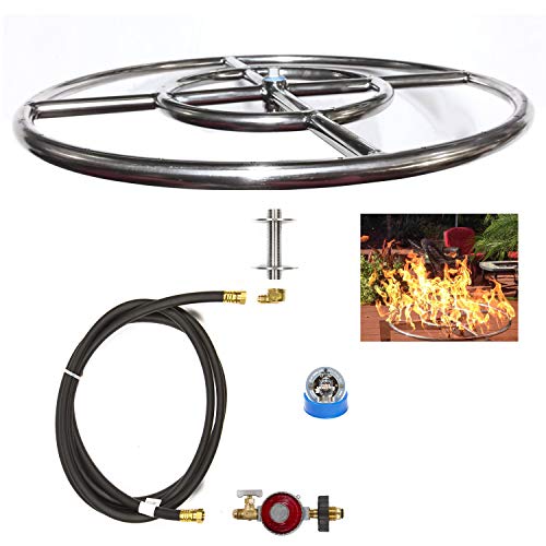 EasyFirePits CK Kit Basic DIY Build Your Own Propane Fire Pit Kit w/o Burner (Ring Burner, 18.00)