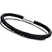 Jstyle 28Pcs Braided Leather Bracelet for Men Women Wooden Beaded Cuff Wrap Bracelet Adjustable
