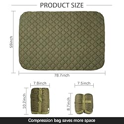 LOOGU Camo Blanket Waterproof Poncho Liner for