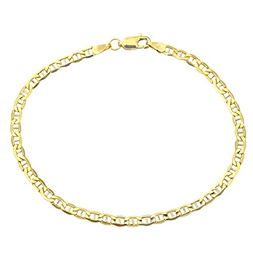 18K Yellow Gold 750 Flat Bracelet 3mm Wide