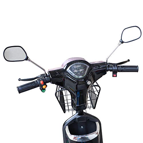 Ruikarhop Bike Rearview Mirrors,Adjustable Rotatable Handlebars Glass Mirror for Folding Bicycle Electric Mini Bike Motorcycle