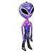 HOWBOUTDIS 36 inch Galaxy Print Alien Inflate with Extra Large Black Eyes - Party Favor - Carnival Prize