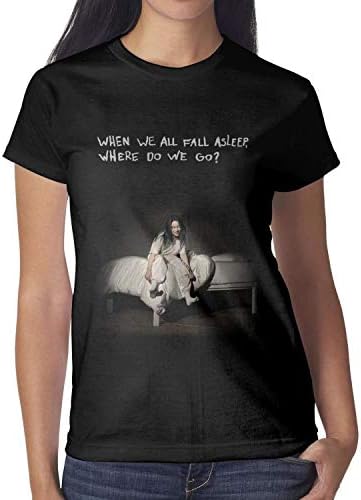 HGTYUS Pretty Women Billie-Eilish-Bury-A-Friends- O-Neck Short Sleeve Cotton t-Shirts