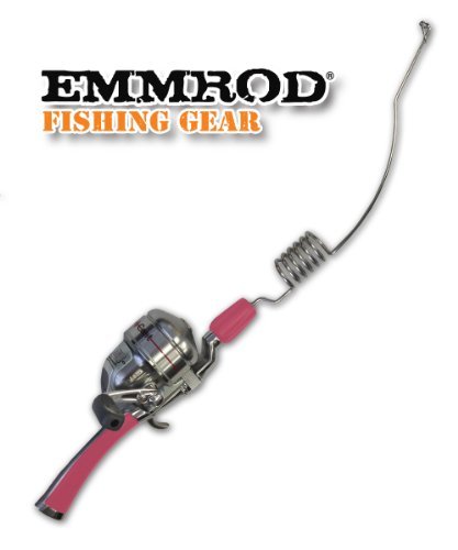 Emmrod Packer Fishing Combo 6 Coil Casting Pole w/ Shakespeare Reel (PINK HANDLE)