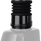 Single Dose Hopper Compatible with Baratza Encore Grinder, Black | Silicone Bellow with Mental Lid for Blow Out Residual Coffee Grounds, Grinder Cleaning Accessory