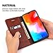 Xiaomi Redmi Note 7 Pro Case,Redmi Note 7 Case,RUIHUI Classic Leather Wallet Folding Flip Protective Shell Cover with Card Slots,Kickstand,Magnetic Closure for Xiaomi Redmi Note 7/Note 7 Pro (Brown)