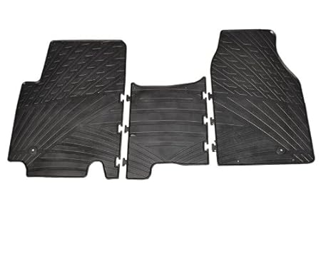 Rubber denn Mats Set Gummimatte Renault Traffic Opel Vivaro mehr Clips-Montage TK Profil 3 teilig