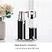 Yeejok Refillable Perfume Bottle Atomizer for Travel, Portable Easy Pump Refill Perfume Leather Spray Bottle for Men and Women with 5ml Pocket Size, Black