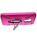 CoverON Hybrid Dual Layer Kickstand Case for HTC One Max - with Cover Removal Pry Tool - Black Hard Hot Pink Soft Silicone