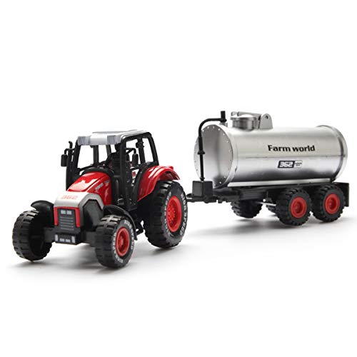 Tonmp Pull Back Truck ,Die Cast Metal Tanker Toy for Kids Toddler Boys, 1:64 Scale (Tanker)