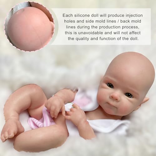 Gileutay 13in Silicone Doll Full Body Soft Girl Reborn Baby Dolls That Looks Like Real Newborn Baby Dolls