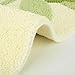 Hi Space Leaf Bath Mat Green Leaves Bathroom Rug Cute Bath Rugs Non-Slip Plush Shaggy Bathroom Mat Boho Soft Fluffy Microfiber Machine Washable Absorbent Doormat 30x20
