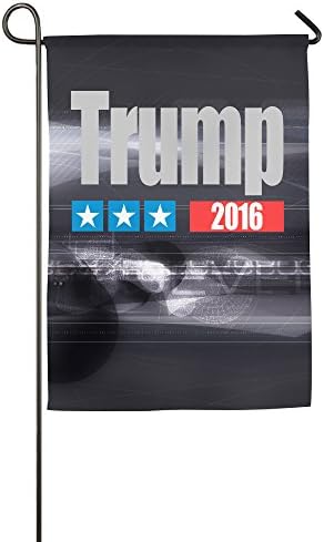 Trump Three Star Mesh Garden Flag