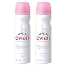 evian Natural Mineral Water Facial Spray Duo, 1.7 oz. Travel Size (2 pack)
