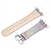 MIFFO Apple Watch Band Leather iWatch Strap Extreme Deluxe Shiny Bling Glitter Leather Bracelet Wristband for Apple Watch Series 1, Series 2, Series 3 Sport Edition (Rainbow-42mm)