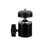 Fovitec - 1x Mini Swivel Ball Head Mount for VR Gaming, Photography & Video - [1/4