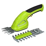 SereneLife PSLHTM20 Cordless Handheld Grass Cutter Shears, Electric Hedge Shrubber Trimmer, Rechargeable Battery  3.6V