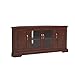 Leick Home Chocolate Cherry Corner TV Stand, 60 inch, Brownbronze