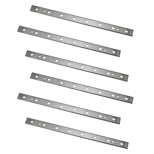 POWERTEC 13 Inch Heat Treated M2 Laminated HSS Inch Knives for DeWalt 735 Planer | Dual Sided Replacement Planer Blades DW7352- 2 Sets | 6 Blades