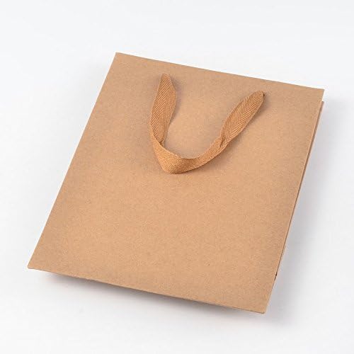 PH PandaHall 10pcs Kraft Gift Bags with Handle - Image 4
