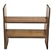 MyGift Adjustable Brown Solid Wood Desktop Storage Organizer Display Shelf Book Rack, Home Office Desk Decor Bookshelf