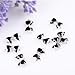 Aokdischarm10pcs 3d Batterfly Bowknot Bow Tie Rhinestone Nail Art Decoration