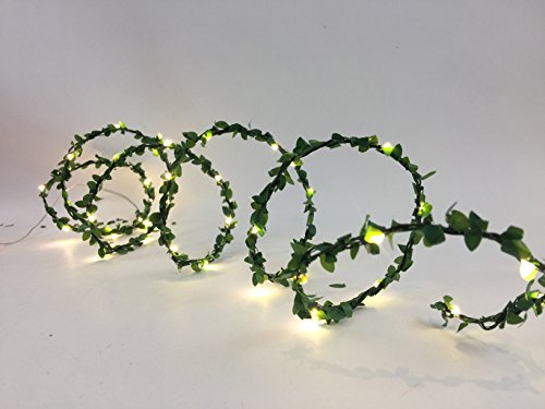 Outdoor Battery Powered Greenery Leaf Lights