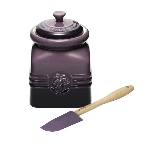 Le Creuset Stoneware 15-fl. Ounce Grape Jelly Jar, Cassis