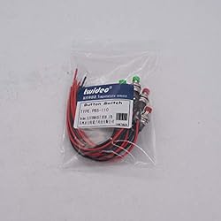 Twidec/10Pcs 1A 250V AC 2 Pins SPST Red and Green