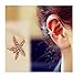 Pixel Jewelry 1985 - 1pc Women Girls Fashion Personality Crystal Starfish Ear Clip Cuff Earring New
