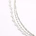 T-Doreen Layered Hollow Flower Sequins Beaded Chain Choker Necklaces for Women Girls Silver Plated