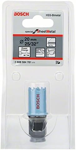 Bosch Professional Hole Saw Special for Sheet Metal (for Stainless and Steel Sheets diameter 20 mm, Accessories for Drills)