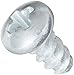 Steel Thread Rolling Screw for Plastic, Zinc Plated, Pan Head, Phillips Drive, #4-20 Thread Size, 1/4